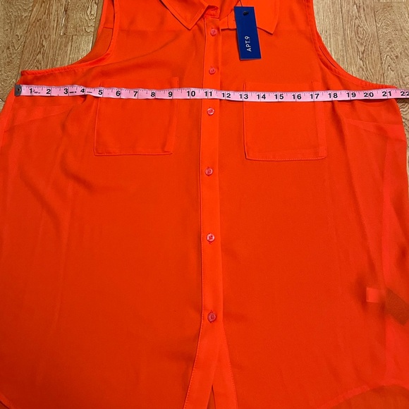 Apt. 9 Vibrant Orange Blouse - Picture 4 of 5